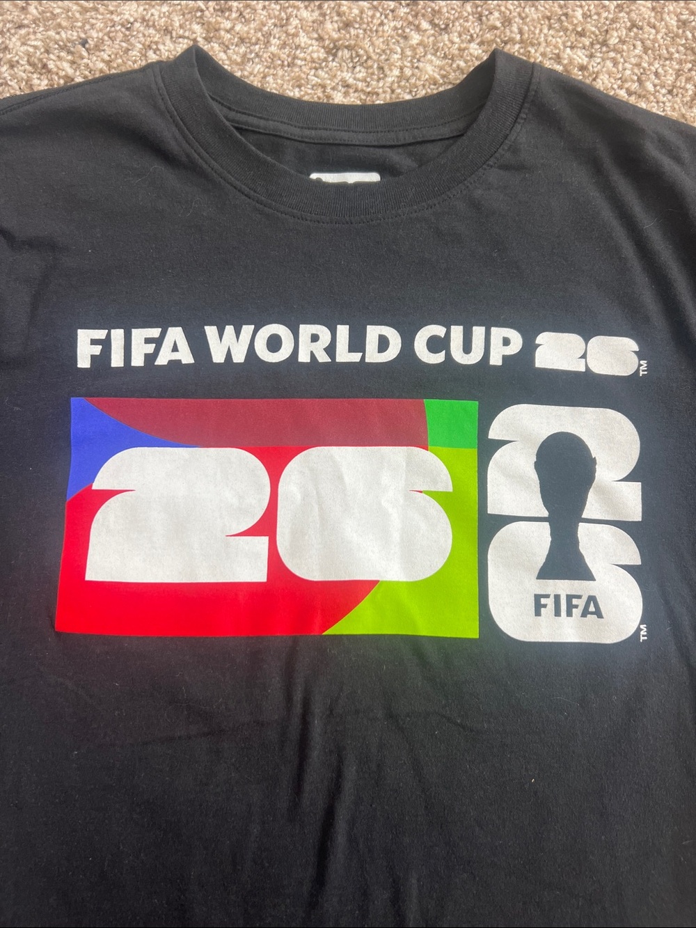 NWOT! FIFA World Cup 2026 Black Graphic Tee Size MED - Picture 2 of 12